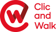 clic and walk logo