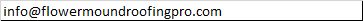 flower mound roofing pro 로고