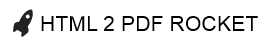 html 2 pdf rocket 로고