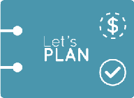 let's plan logo