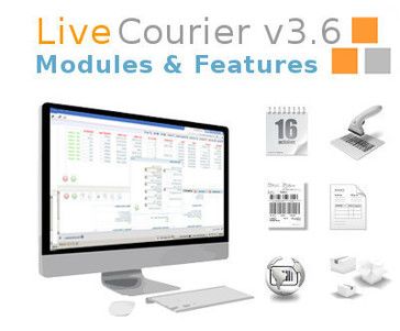 live courier v3.6 로고