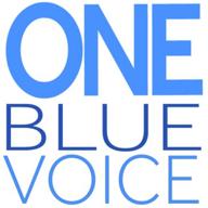one blue voice logo