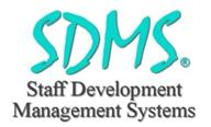 sdms v staff development logo