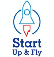 start up and fly logo