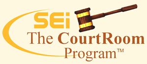 the courtroom program logo