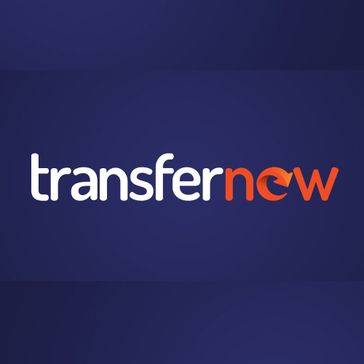 transfernow - send large files for free, fast, easy, and secure 로고