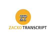 zacxo transcript | audio transcription | video transcription logo