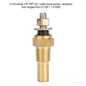 img 3 attached to 🌡️ Highly Efficient Electrical Temperature Sender: Water/Oil Temp 1/8 NPT Sensor Unit