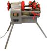 electric pipe threader machine 1/2" to 2" npt p50 with threading, cutting and deburring capabilities logo