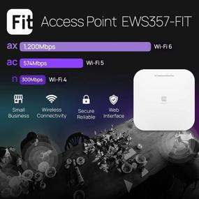 img 2 attached to EnGenius EWS357-FIT WiFi 6 AX1800 2X2 Gigabit Wireless Access Point, 1Gbps Port, OFDMA, MU-MIMO, PoE+, WPA3, License-Free Cloud Or On-Premise Flexible Management Tools (Power Adapter Not Included)