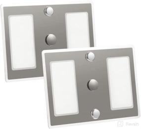 img 4 attached to RV LED Ceiling Light 12V: Touch On/Off Dimming, Acrylic Panel, Interior & Under Cabinet Lighting 2-Pack