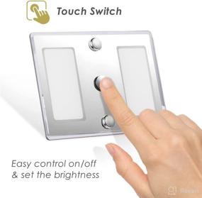 img 2 attached to RV LED Ceiling Light 12V: Touch On/Off Dimming, Acrylic Panel, Interior & Under Cabinet Lighting 2-Pack