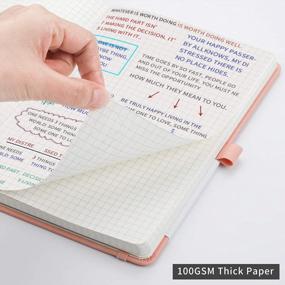 img 1 attached to Graph Paper Notebook 2 Pack - RETTACY Graph Paper Journal For Women With 384 Pages,Hard Cover,100Gsm Thick Graph Paper,5.75'' × 8.38''