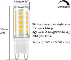img 2 attached to Обновите до диммируемого и мощного освещения с помощью светодиодных ламп SumVibe G9 - 6 шт.