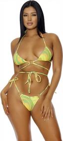 img 4 attached to Saint Lucia Bikini Set For Women By Forplay