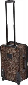 img 3 attached to Rockland Leopard Softside Upright Luggage Set, 2-Piece (14/19)