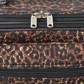 img 1 attached to Rockland Leopard Softside Upright Luggage Set, 2-Piece (14/19)