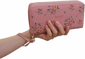 img 1 attached to Capacity Cellphone Leather Wristlet Removable Women's Handbags & Wallets ~ Wristlets