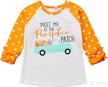 toddler halloween sleeve t shirt pumpkin logo