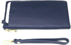 img 4 attached to IXYVIA Blocking Wristlet Smartphone Signature Women's Handbags & Wallets at Wristlets