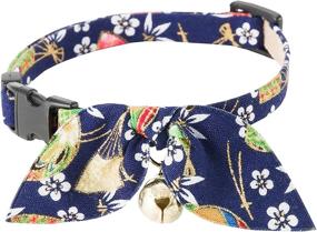 img 3 attached to 🐱 Necoichi Kimono Ribbon Cat Collar: Stylish and Safe Accessory for Your Beloved Feline Companion!