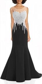 img 4 attached to Stunning Promworld Lace Mermaid Evening Gown: Perfect For Formal Occasions