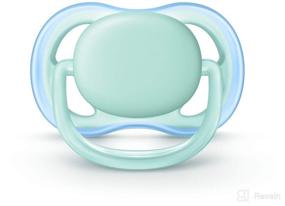 img 3 attached to 🍼 Philips Avent Ultra Air Pacifier (0-6 Months) Blue/Green - 2 Pack, SCF244/20