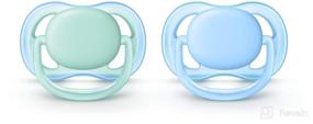 img 4 attached to 🍼 Philips Avent Ultra Air Pacifier (0-6 Months) Blue/Green - 2 Pack, SCF244/20
