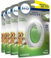 febreze small spaces: fresh scent pet air freshener alternative for strong odor elimination (4 count) logo