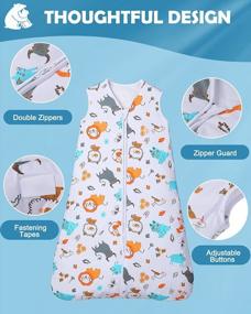 img 3 attached to Warm And Versatile: Lictin Baby Sleeping Bag With 2.5 TOG And Adjustable Length For Winter Nights