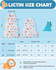 img 2 attached to Warm And Versatile: Lictin Baby Sleeping Bag With 2.5 TOG And Adjustable Length For Winter Nights
