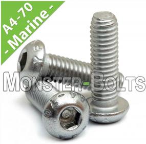 img 1 attached to Secure Your Project With 50 Pack Of MonsterBolts M5 X 10Mm Button Head Screws Made From Marine Grade Stainless Steel