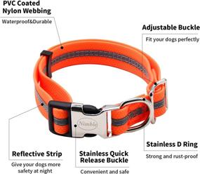 img 3 attached to Highly Durable and Reflective 5FT Waterproof Dog Leash with Collar - Perfect for Training and Walking Large/Medium Dogs