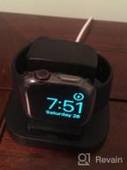 img 1 attached to Beacoo Apple Watch Stand With Nightstand Mode - Charging Dock For Apple Watch Series 3/2/Nike+, Compatible With 42Mm/38Mm - Supports Night Stand Mode (New Version) review by Phil Anderson