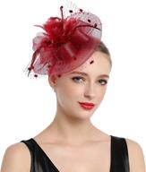 👒 fascinators kentucky headband: elegant feather hairband for women's special occasion accessories logo