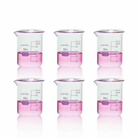 img 2 attached to 50Ml 3.3 Borosilicate Griffin Low Form Glass Beaker Shot Glass Set Of 6 With Printed Graduation - Labvida LVA002