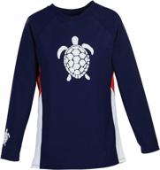 stay stylish and protected in the sun with beachcombers contrast turtle rashguard swimshirt logo