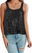 shine bright with prettyguide women's sequin tank tops - perfect for clubbing and party nights logo