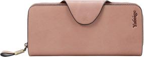 img 1 attached to Yafeige Luxury Blocking Tri Fold Leather Women's Handbags & Wallets ~ Wallets