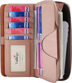 img 3 attached to Yafeige Luxury Blocking Tri Fold Leather Women's Handbags & Wallets ~ Wallets