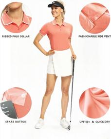 img 2 attached to Stay Stylish And Protected On The Green With Hiverlay Women'S UPF 50+ Golf Polo Shirts