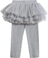 👶 lx7 footless toddler leggings culotte - trendy girls' clothing by leggings+ logo