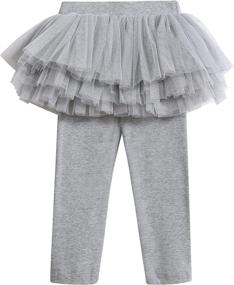 img 4 attached to 👶 LX7 Footless Toddler Leggings Culotte - Trendy Girls' Clothing by Leggings+