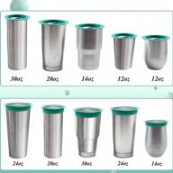 10pcs tumbler shields: keep spray paint, epoxy resin out of the inside of cup for cleaner tumblers logo