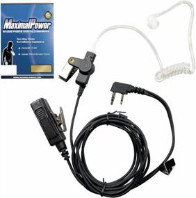 img 4 attached to 2 Pin Surveillance Headset Earpiece PTT Mic For ICOM IC-F3S, IC-F4S, IC-F24S, And IC-F31 Radios - MaximalPower