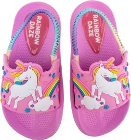 img 1 attached to 🌈 Rainbow Daze Sandal Elastic Toddler Boys' Shoes: Vibrant and Comfy Sandals for Little Feet