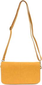 img 2 attached to Joy Susan Crossbody Clutch Orange Women's Handbags & Wallets and Crossbody Bags