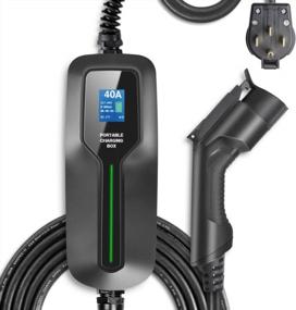 img 4 attached to BESENERGY Level 2 EV Charger - 40 Amp, 220V-240V, NEMA 14-50, Portable Charging Cable For Electric Cars - 20Ft, J1772 Upgraded, Compatible With All EV Models