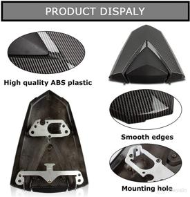 img 1 attached to 🏍️ Carbon Fiber Rear Seat Fairing Tail Cover Cowl for YZF R3 R25 & MT03 MT25 MT125 (2013-2022)