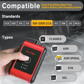 img 2 attached to 🔋 Autel MaxiBAS BT506: Advanced 6V 12V Battery Tester and Analyzer for All Vehicles - Digital Load Test, Cranking & Charging, In-vehicle & Out-of-vehicle - 100-2000 CCA